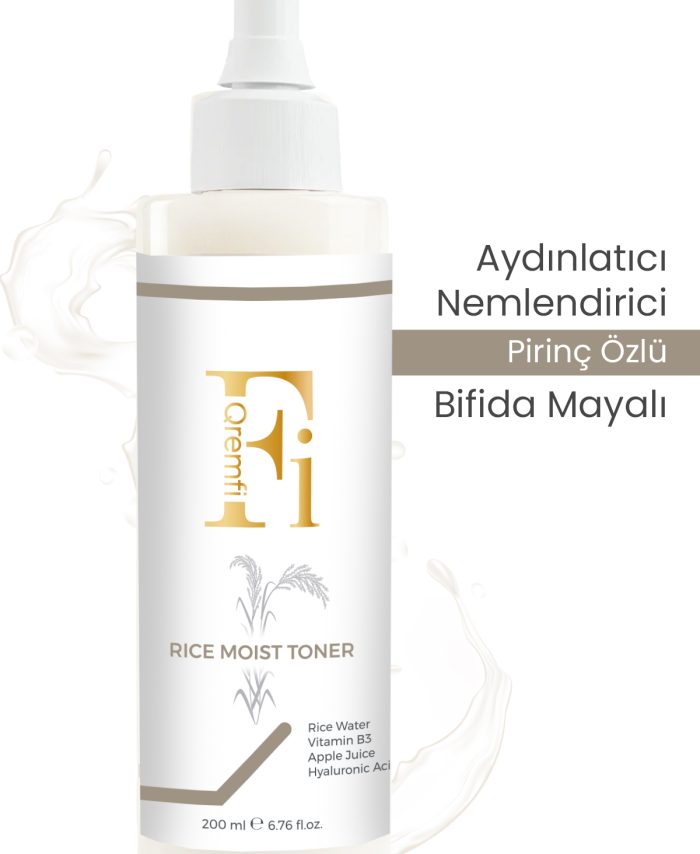 Qremfi Rice Moist Aydınlatıcı, Yenileyici ve Nemlendirici Pirinç Suyu & Bifida Mayalı Tonik 200 ml